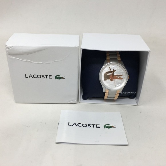 Lacoste Victoria 2001033 Wristwatch, Women's Size 38MM - Silver/Gold - Picture 3 of 9